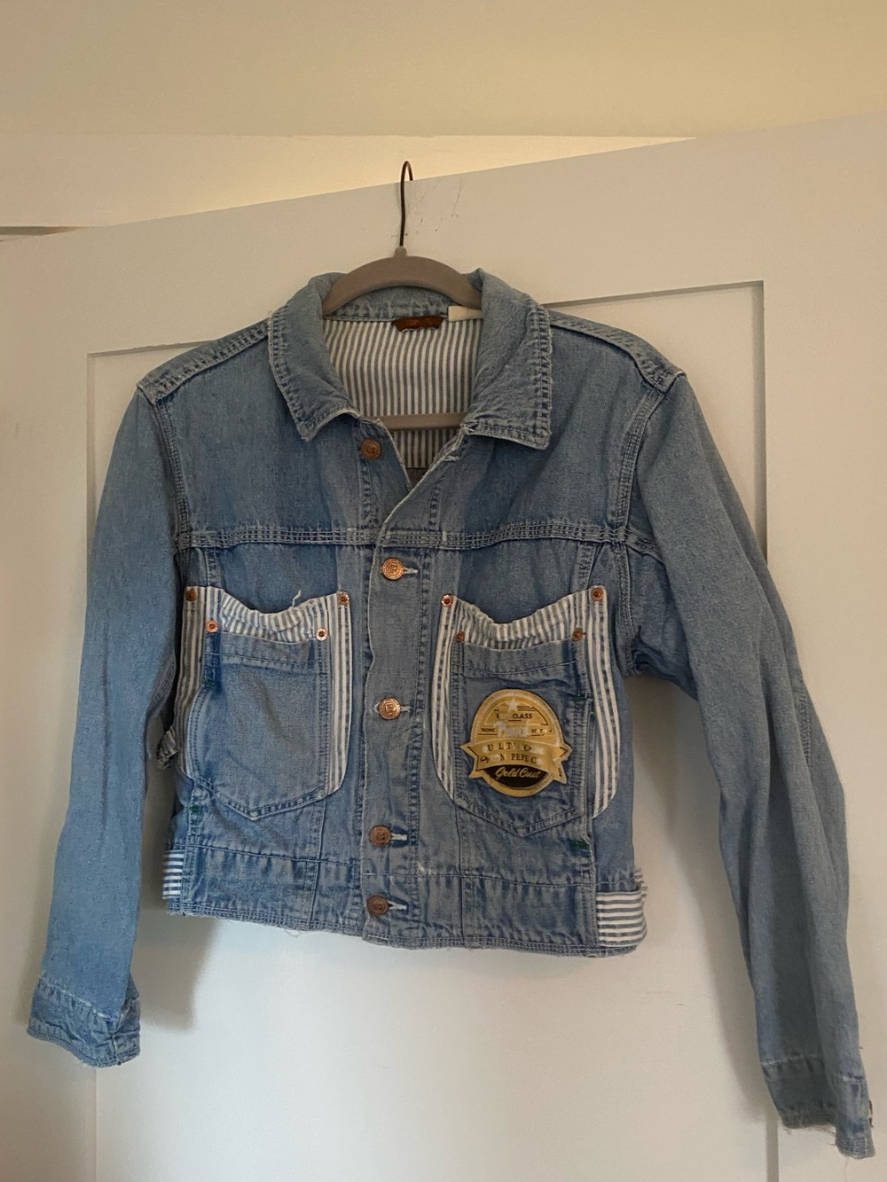 vintage pepe jeans railroad denim jacket